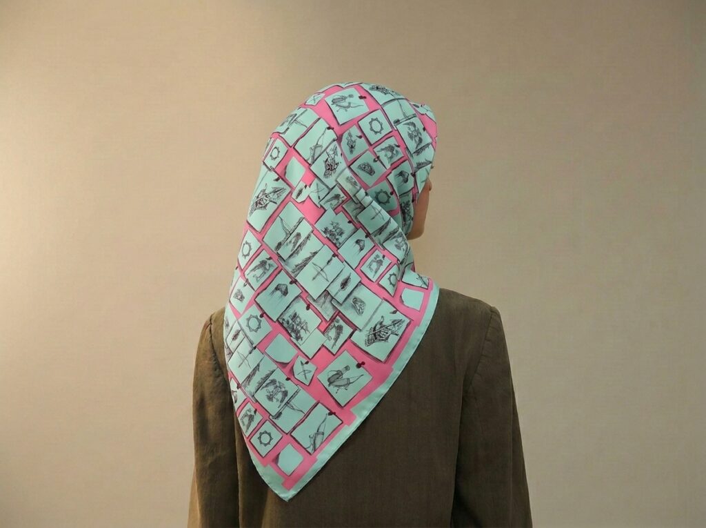 Malazgirt İpek Eşarp - Pembe