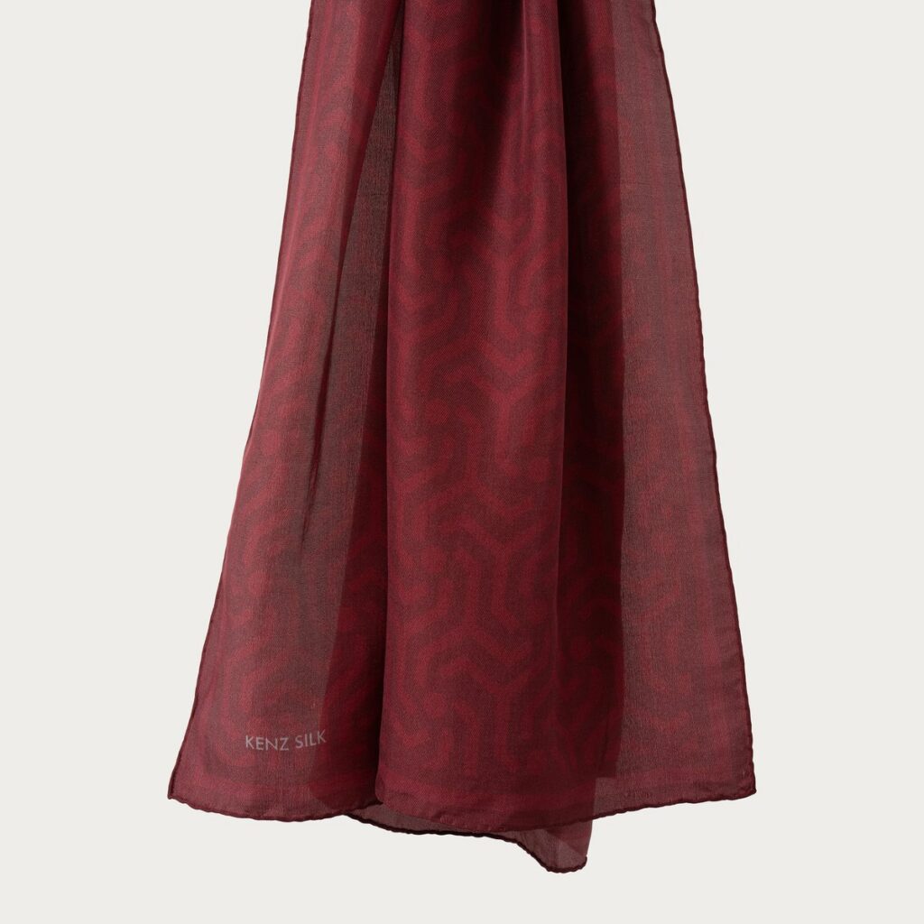 Seyr İpek Şal - Kızıl